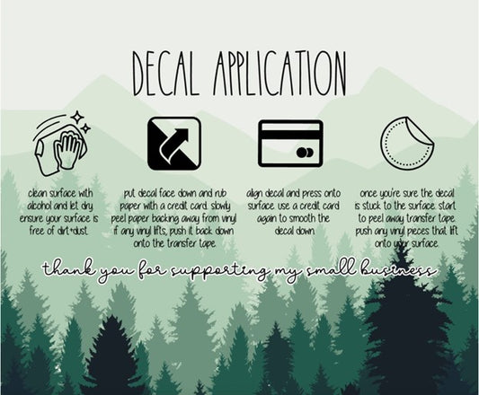 How to apply your new decal!