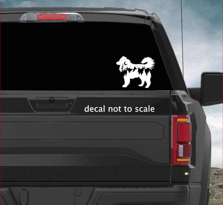 Adventure Australian Shepherd with Tail Decal