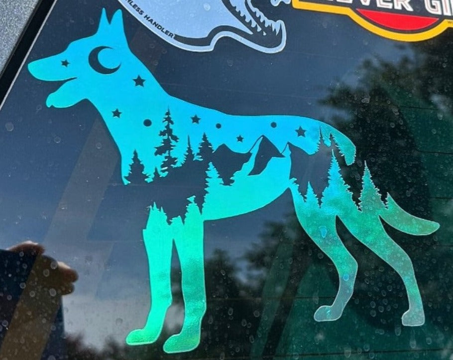 Adventure Belgian Malinois Decal