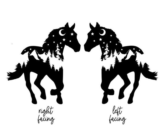 Adventure Horse Decal - Right Facing