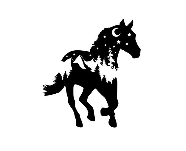 Adventure Horse Decal - Right Facing