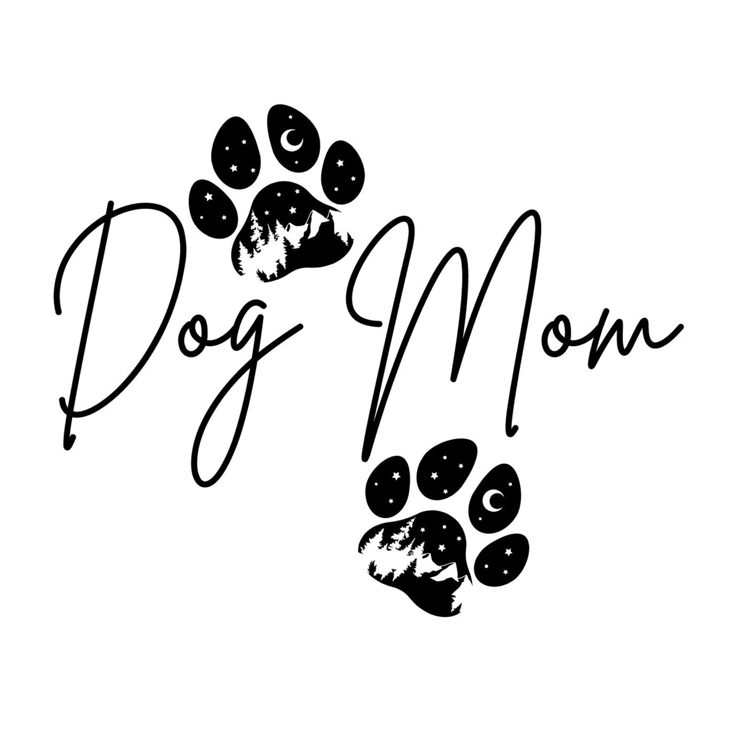 Dog Mom Adventure Paws Decal
