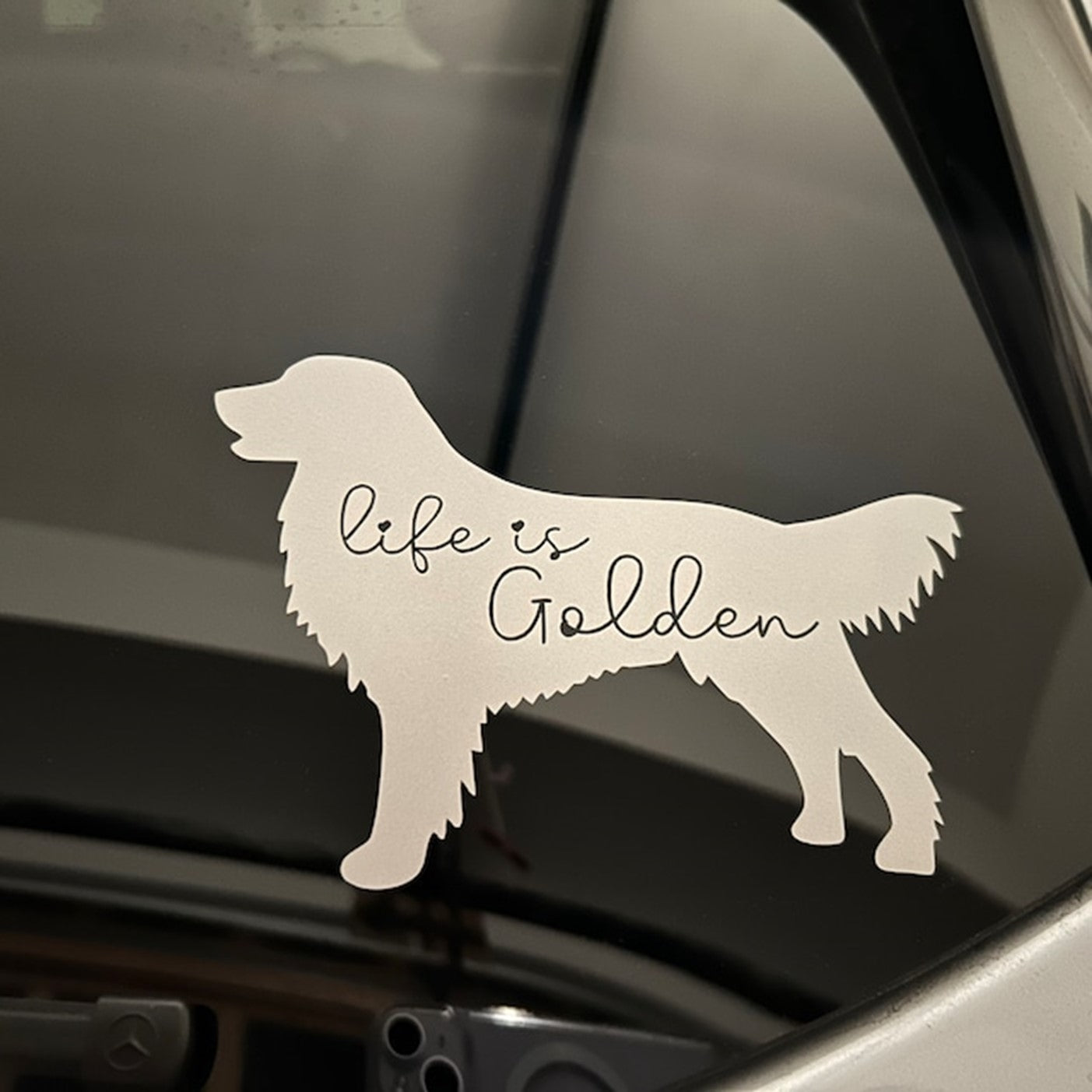 Golden Retriever - Life is Golden Decal