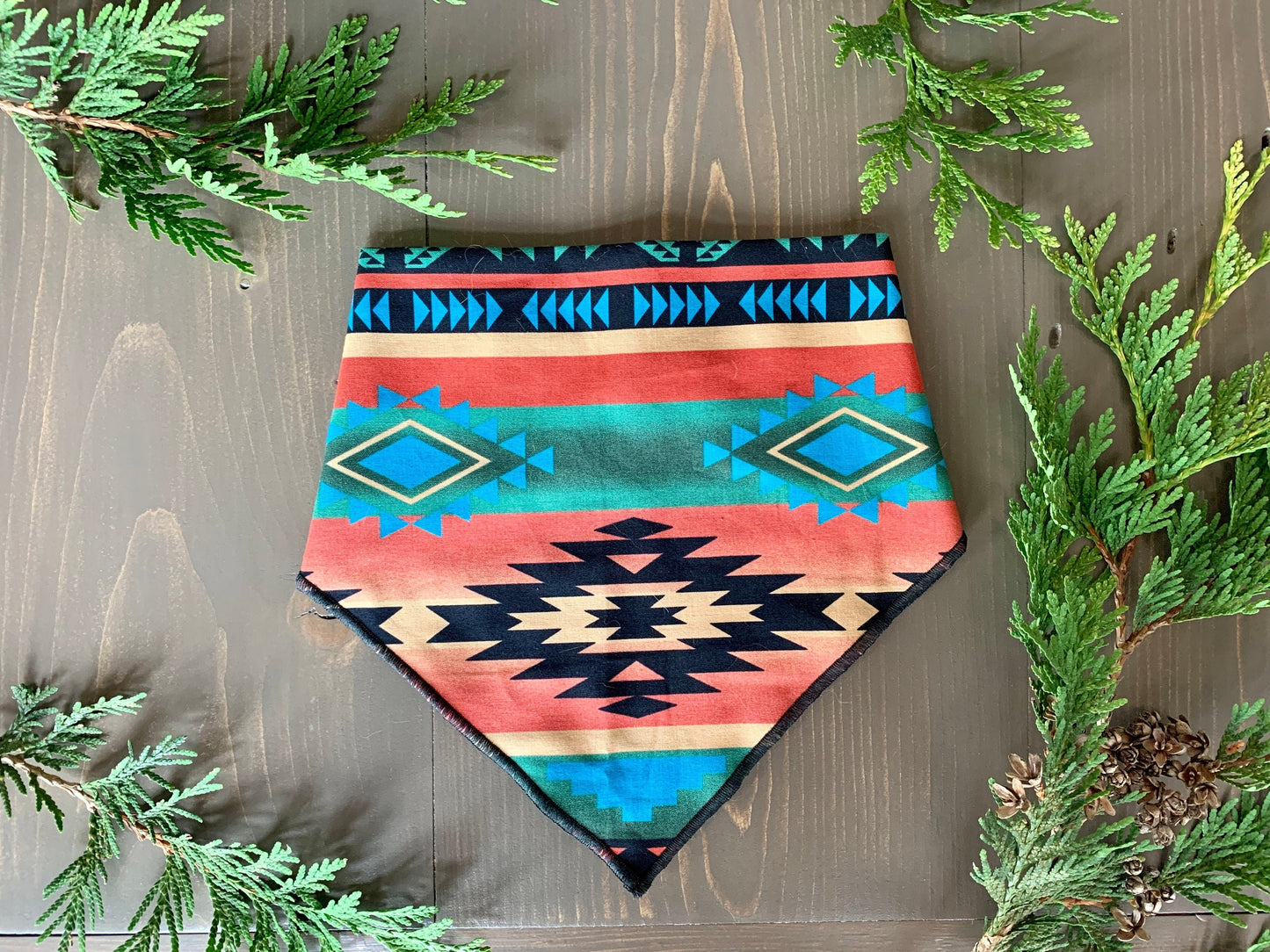 Aztec Print Dog Bandana // Fall Dog Bandana // Autumn Dog Bandana // Tribal Print Dog Bandana // Geometric Dog Bandana