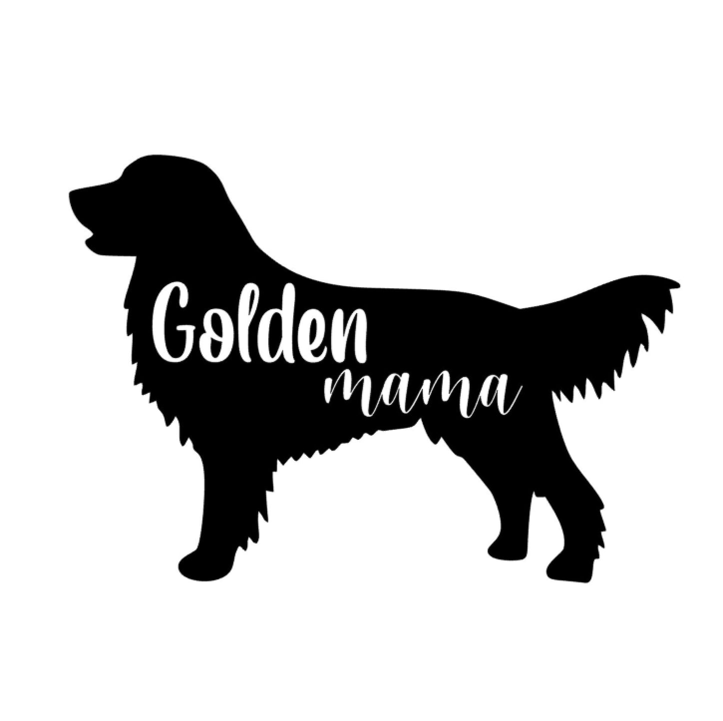 Golden Retriever decal, golden bumper sticker, dog mom, dog sticker, permanent decal/bumper sticker, golden retriever decal