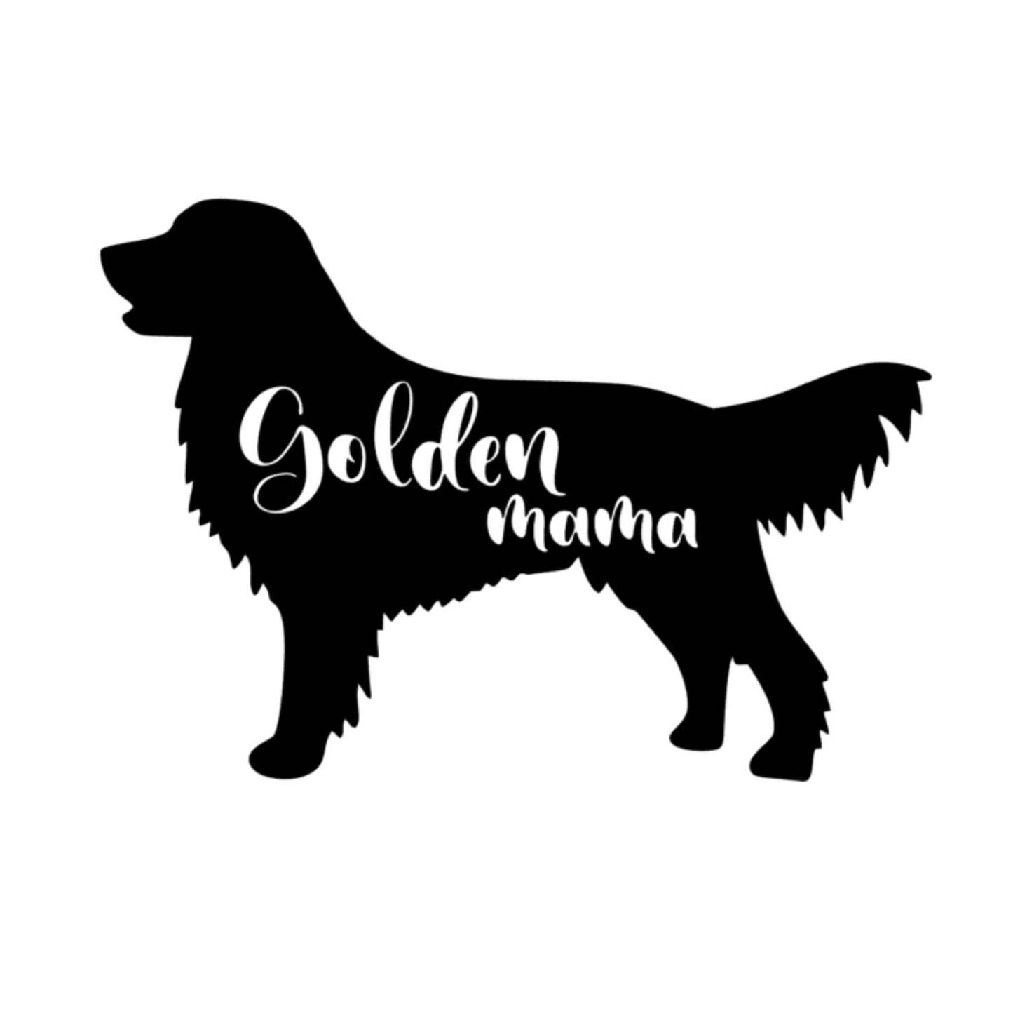 Golden Retriever decal, golden bumper sticker, dog mom, dog sticker, permanent decal/bumper sticker, golden retriever decal