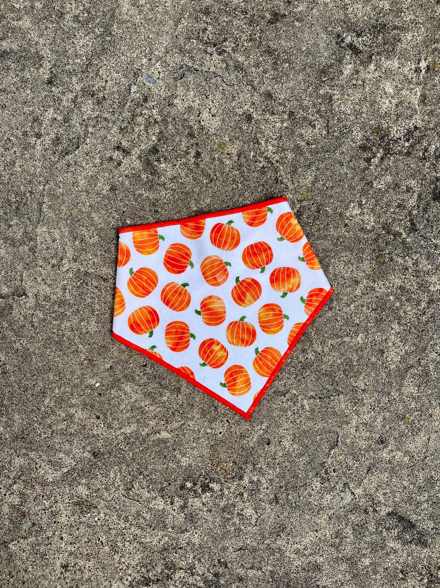 Pumpkin Patch Dog Bandana // Halloween Pumpkin Dog Bandana // October Autumn Dog Bandana // Snap on Dog Bandana