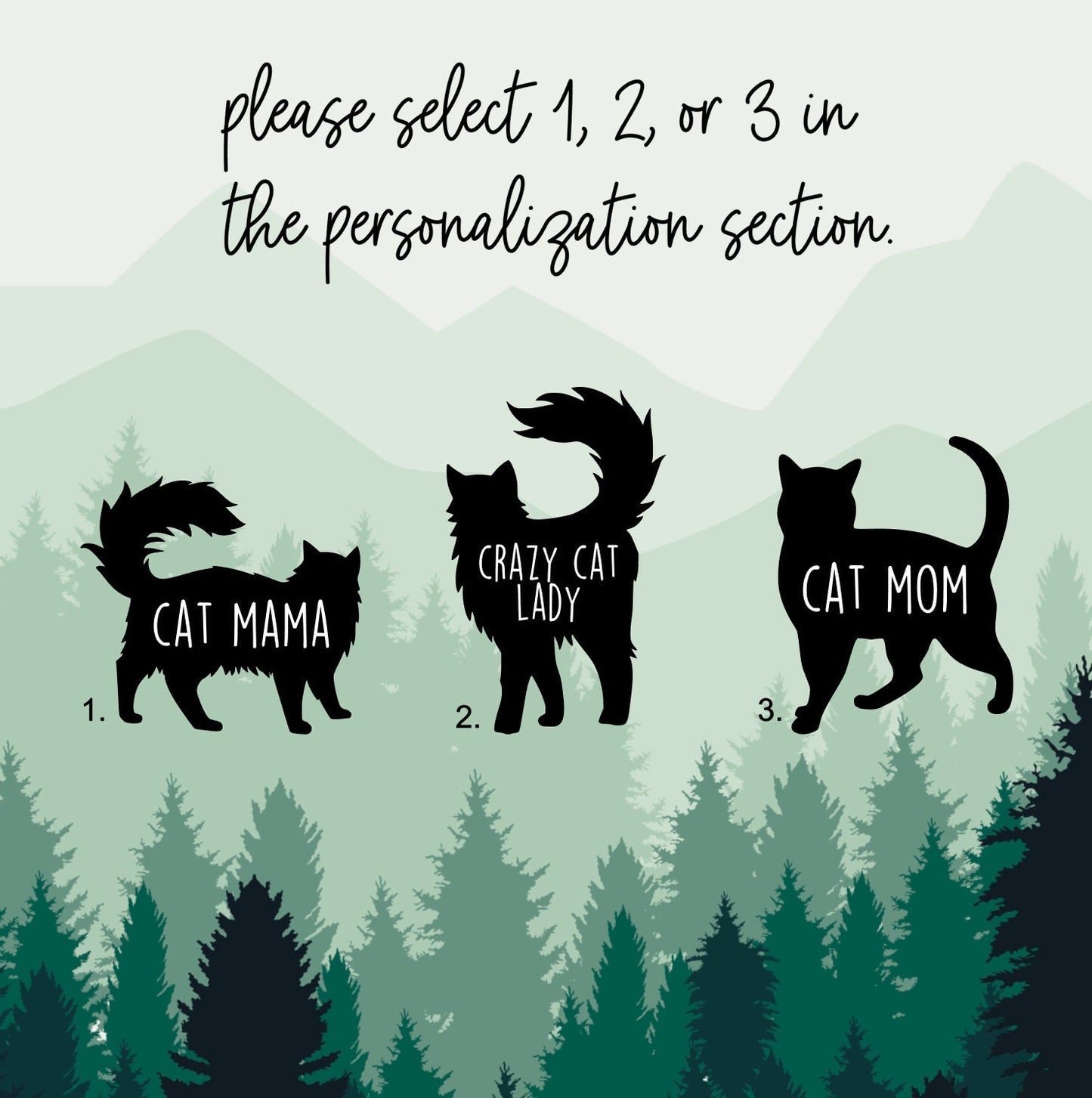 Cat Mom decal, Long Haired Cat mom bumper sticker, crazy cat mom, cat sticker, permanent decal/bumper sticker, kitty decal, crazy cat lady