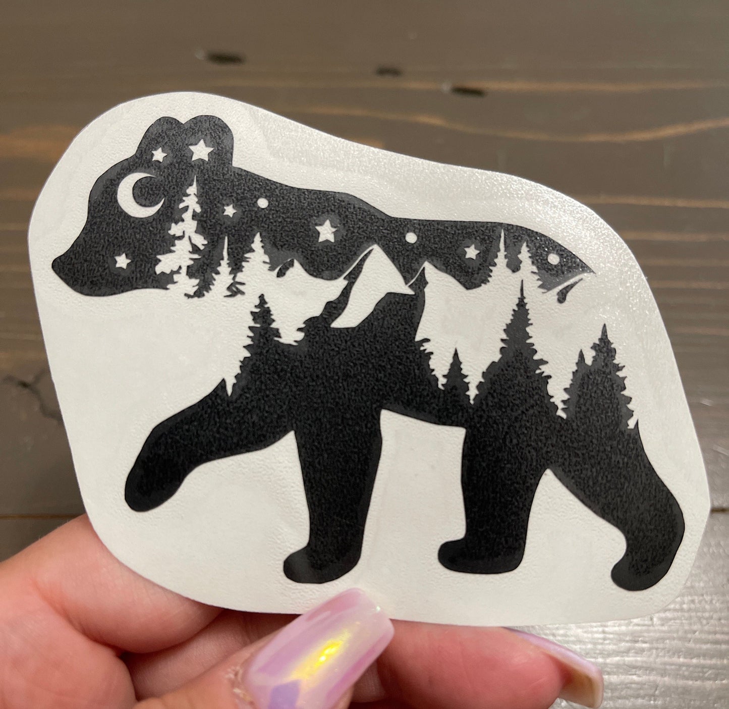 Adventure Bear Cub Decal // Nature Sticker // Mountain Bear Decal // PNW // Nature Bear Car Decal/Sticker