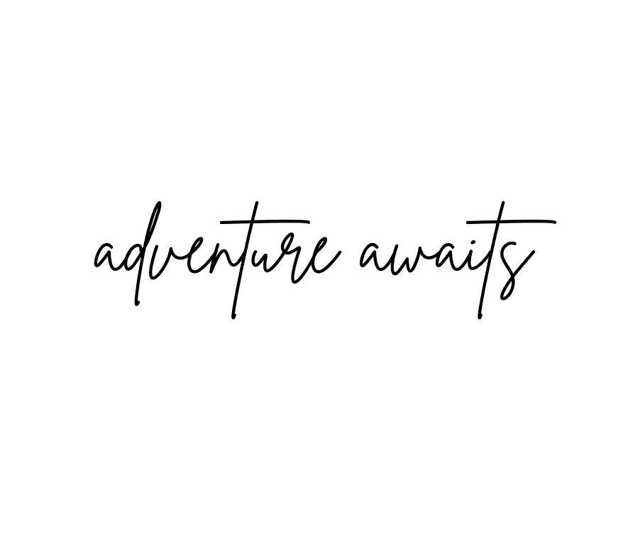 Adventure Awaits decal, outdoors decal, adventure camping bumper sticker, PNW sticker, permanent decal/bumper sticker, adventure sticker