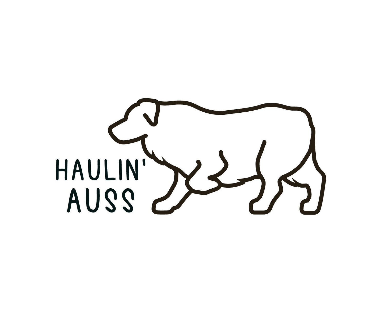 Haulin’ auss decal, Aussie mom bumper sticker, dog mom, dog sticker, permanent decal/bumper sticker, Australian shepherd decal