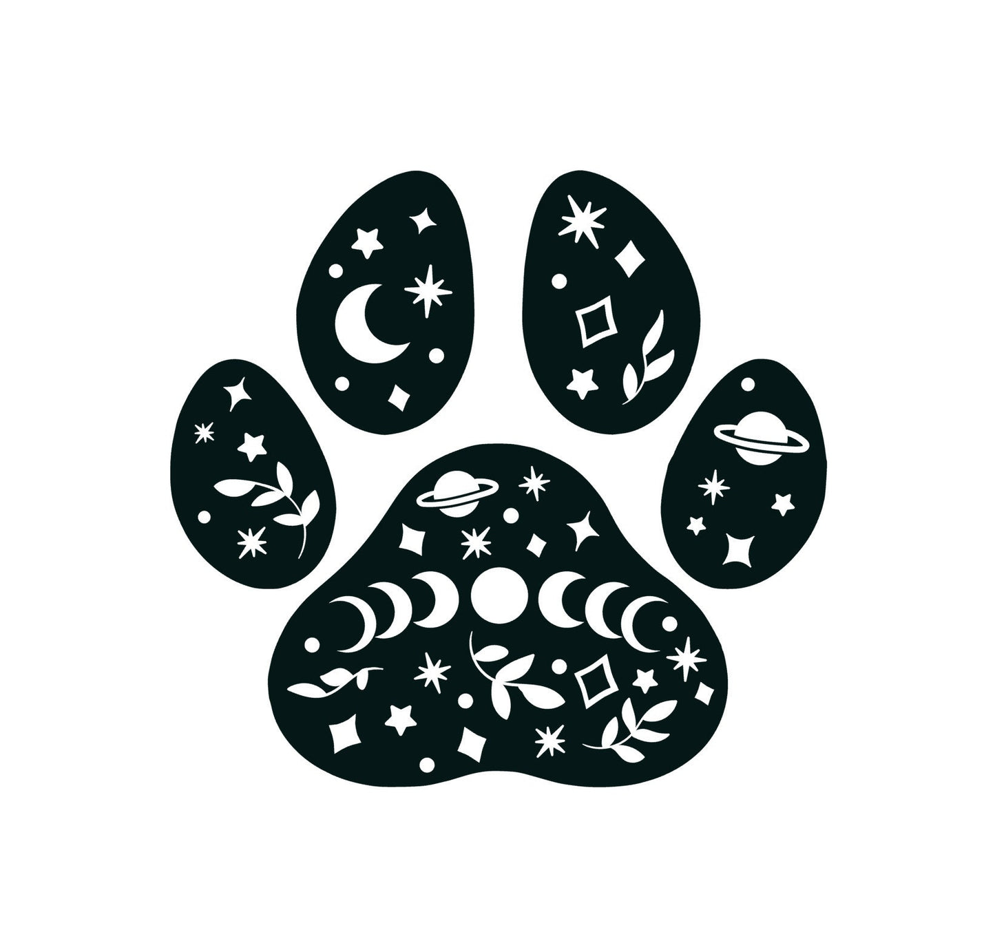Dog Paw Print car decal, Adventure Paw Print nature sticker, cat paw print, dog sticker, permanent decal/bumper sticker, nature decal, PNW