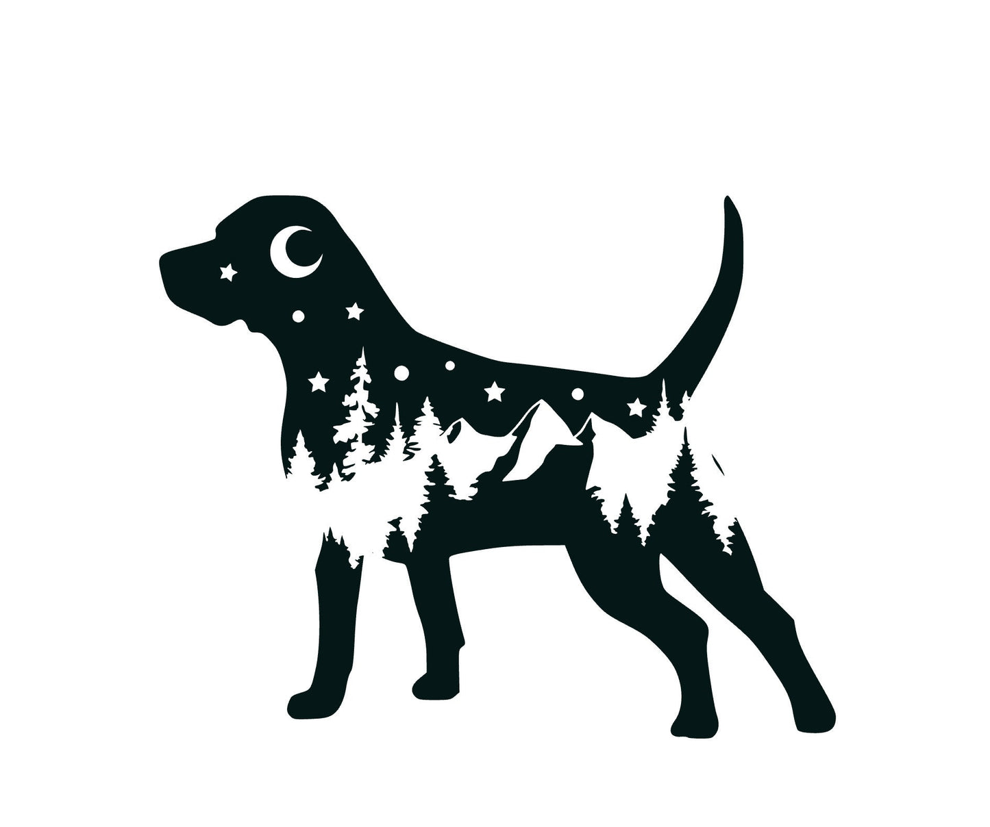 Adventure Beagle decal, beagle decal, hound dog bumper sticker, dog mom, dog sticker, permanent decal/bumper sticker, beagle decal, PNW