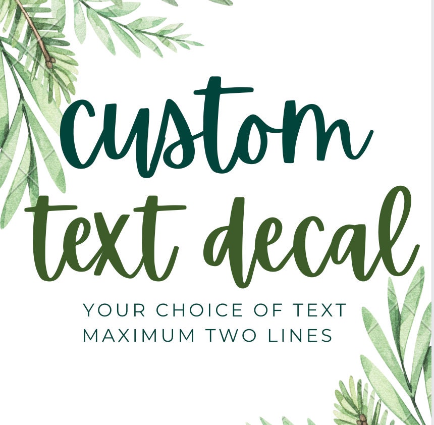 Custom Text or Dogs Name // Pet Name Car Sticker // Dog or Cat Custom Name // Water Bowl or Kennel Sticker