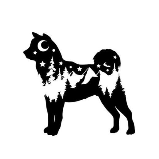 Adventure Akita Female Decal