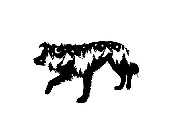 Adventure Border Collie Decal