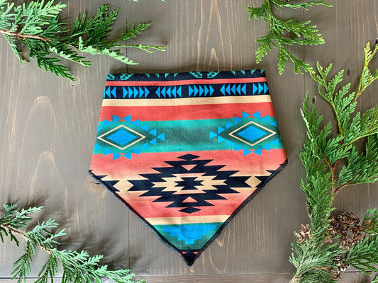Aztec Print Dog Bandana // Fall Dog Bandana // Autumn Dog Bandana // Tribal Print Dog Bandana // Geometric Dog Bandana
