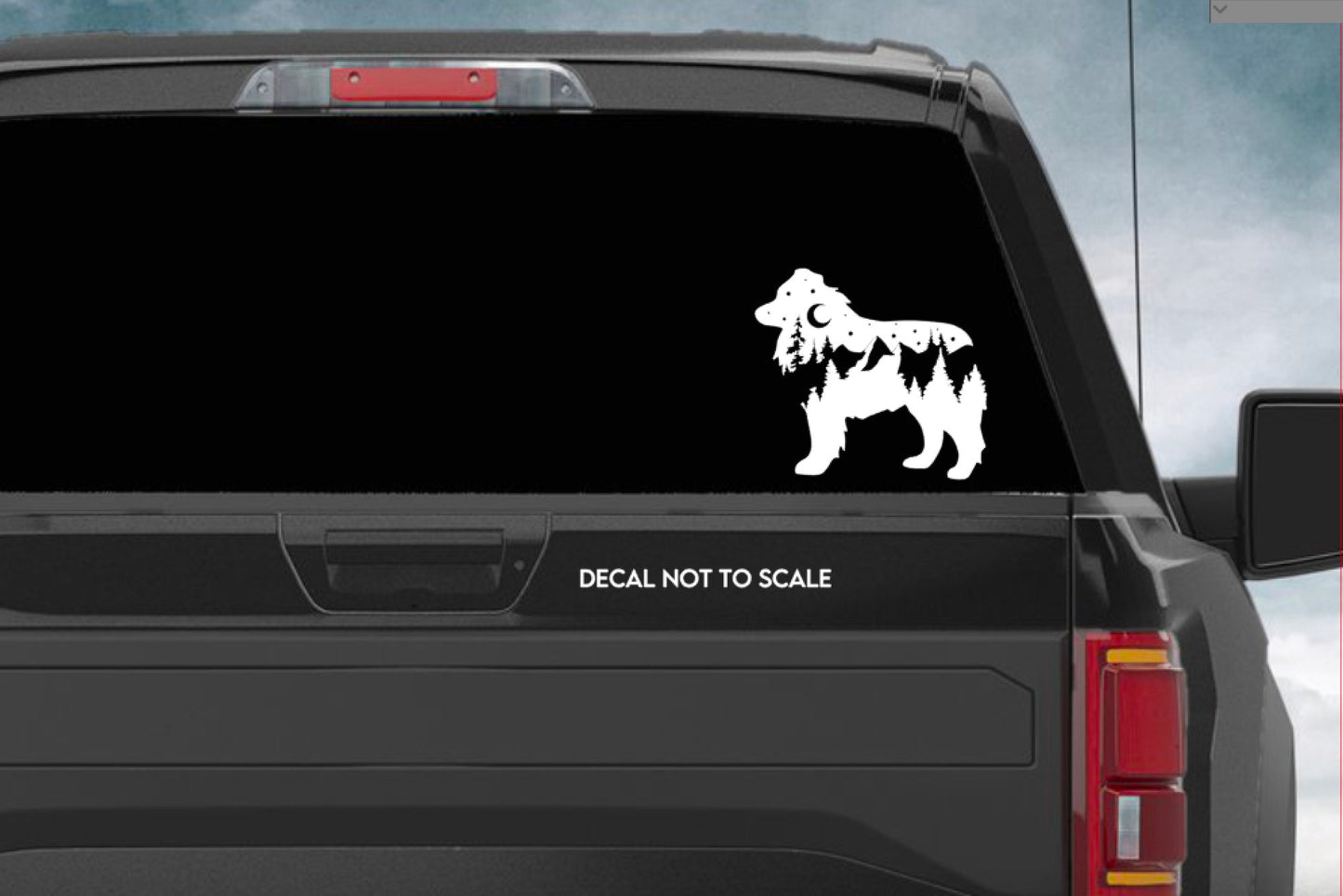 Adventure Aussie decal, Aussie nature bumper sticker, dog mom, dog sticker, permanent decal/bumper sticker, Australian shepherd decal, PNW