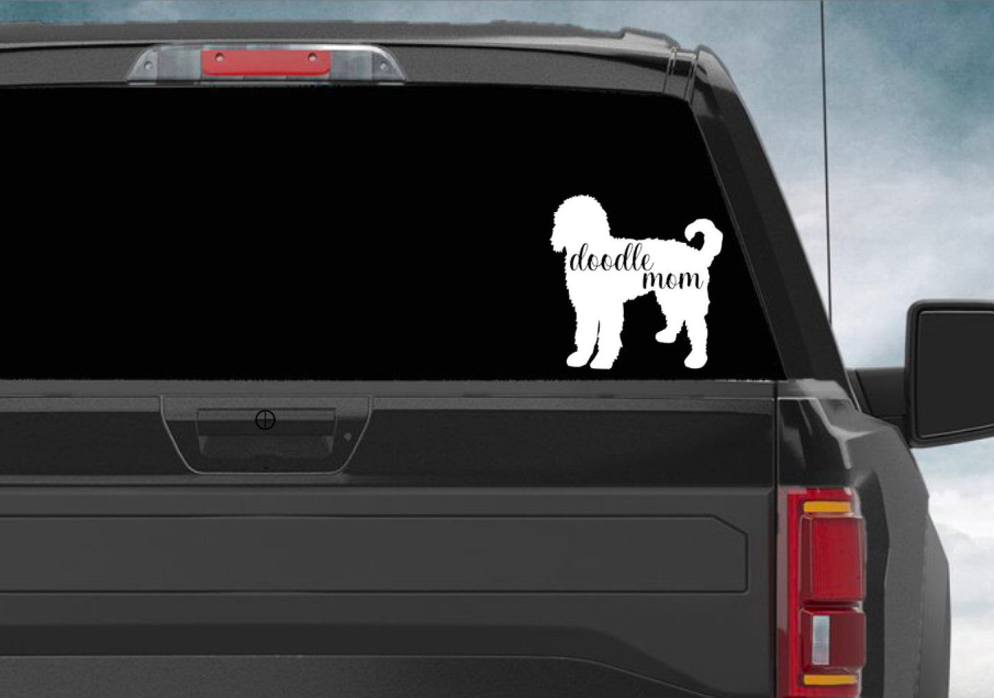 Doodle Mom decal, Doodle bumper sticker, dog mom, dog sticker, permanent decal/bumper sticker