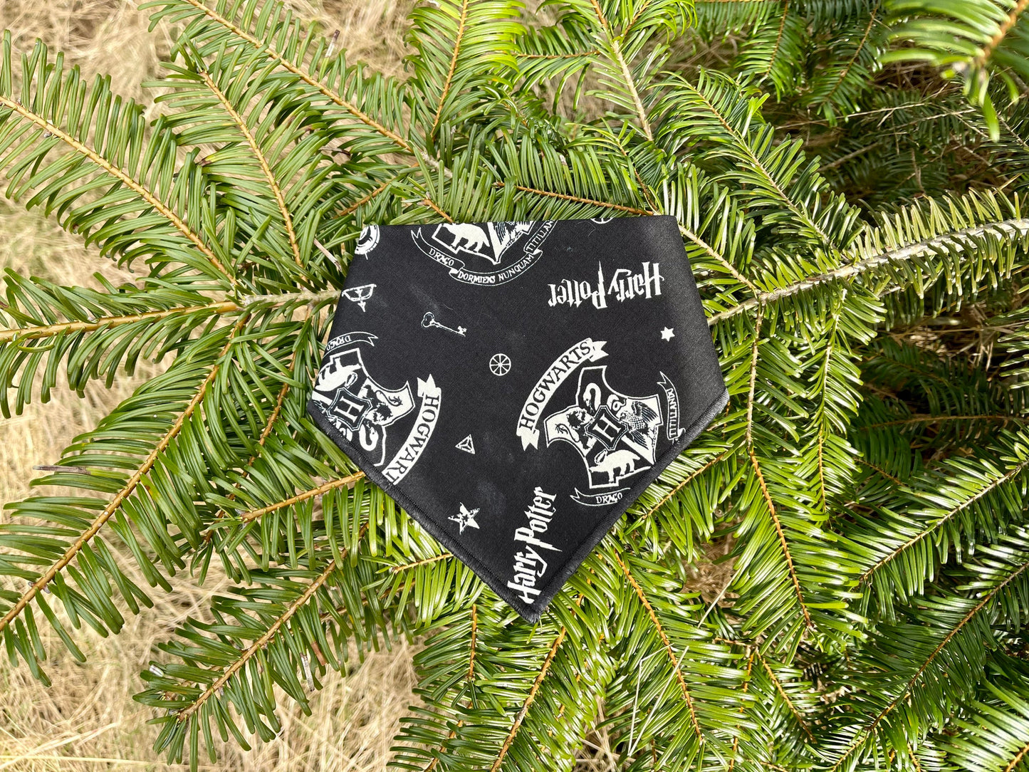 Dog Bandana Harry Potter // PNW Dog Bandana // Dog Bandana // Nature Dog Bandana // Snap On Dog Bandana // Dog Scarf // Collar