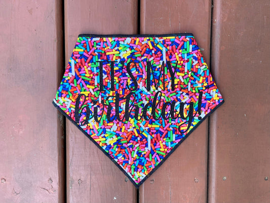 Birthday Dog Bandana // Dog Bandana Custom Birthday Bandana // It’s My Birthday Announcement // Custom Bandana // Sprinkles Bandana