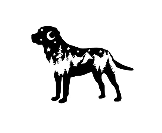 Labrador Retriever decal, adventure retriever, lab bumper sticker, dog mom, dog sticker, permanent decal/bumper sticker, lab decal, PNW