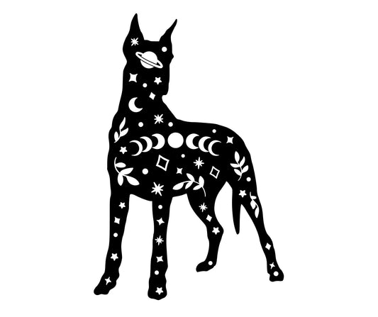 Great Dane Space car decal, Adventure Paw Print nature sticker, cat paw print, dog sticker, decal/bumper sticker, nature decal, PNW
