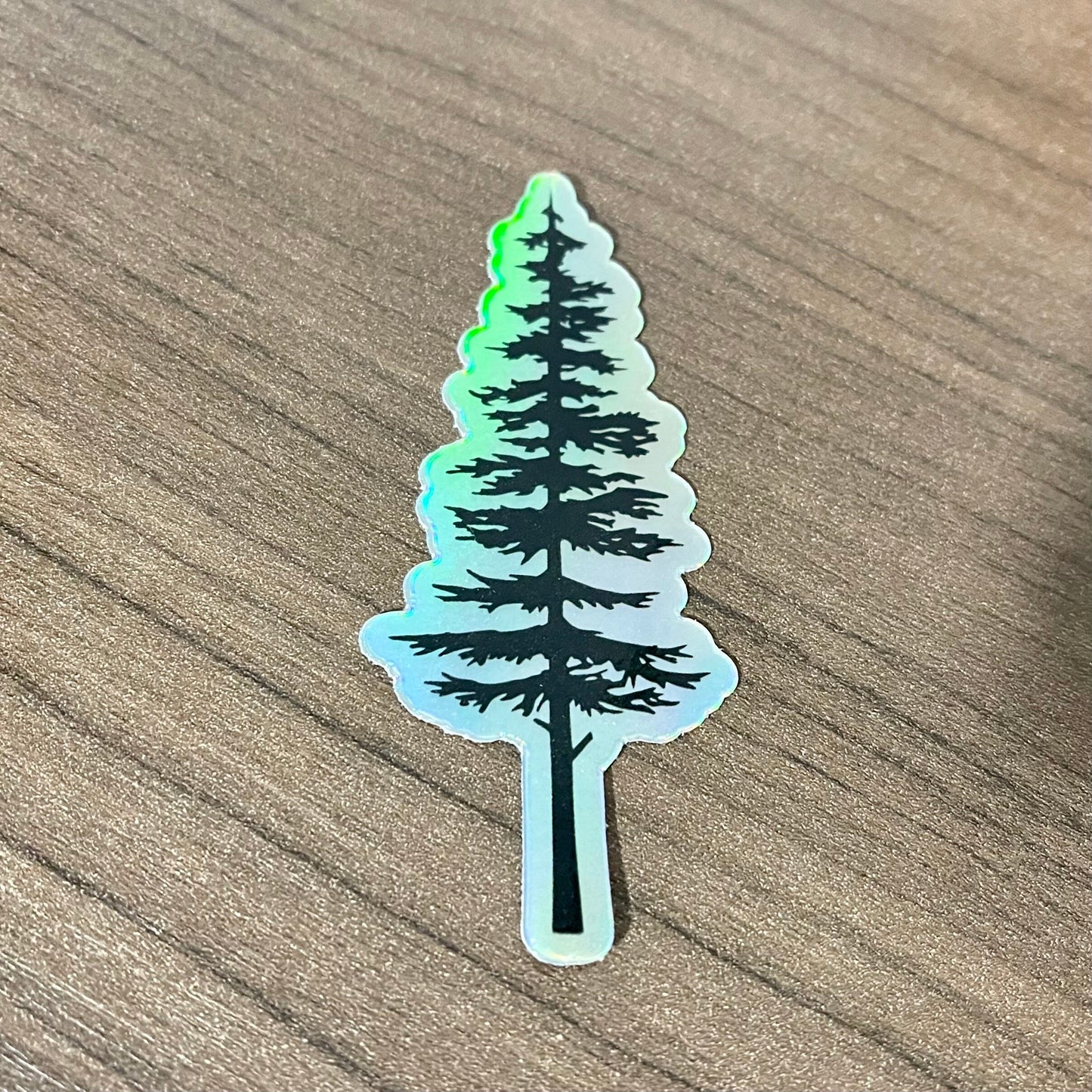Holographic sitka tree sticker, Sitka Tree holographic sticker, Nature sticker, Adventure hydroflask sticker, PNW, Evergreen Sticker, Pine